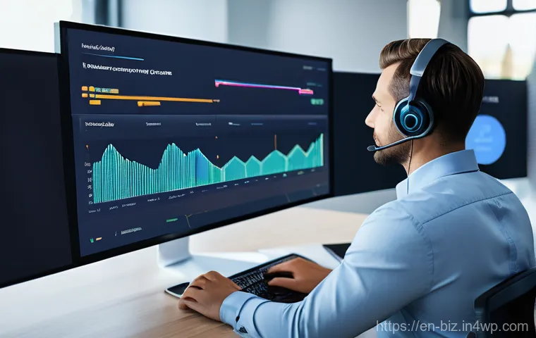 언어 AI와 고객 경험 혁신 - **Prompt:** A captivating digital painting in warm tones, showcasing a young adult comfortably situa...