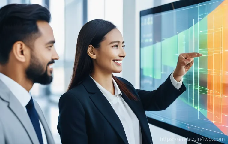 언어 AI와 비즈니스 프로세스의 통합 - **Prompt:** A diverse group of business professionals, impeccably dressed in modern business attire,...